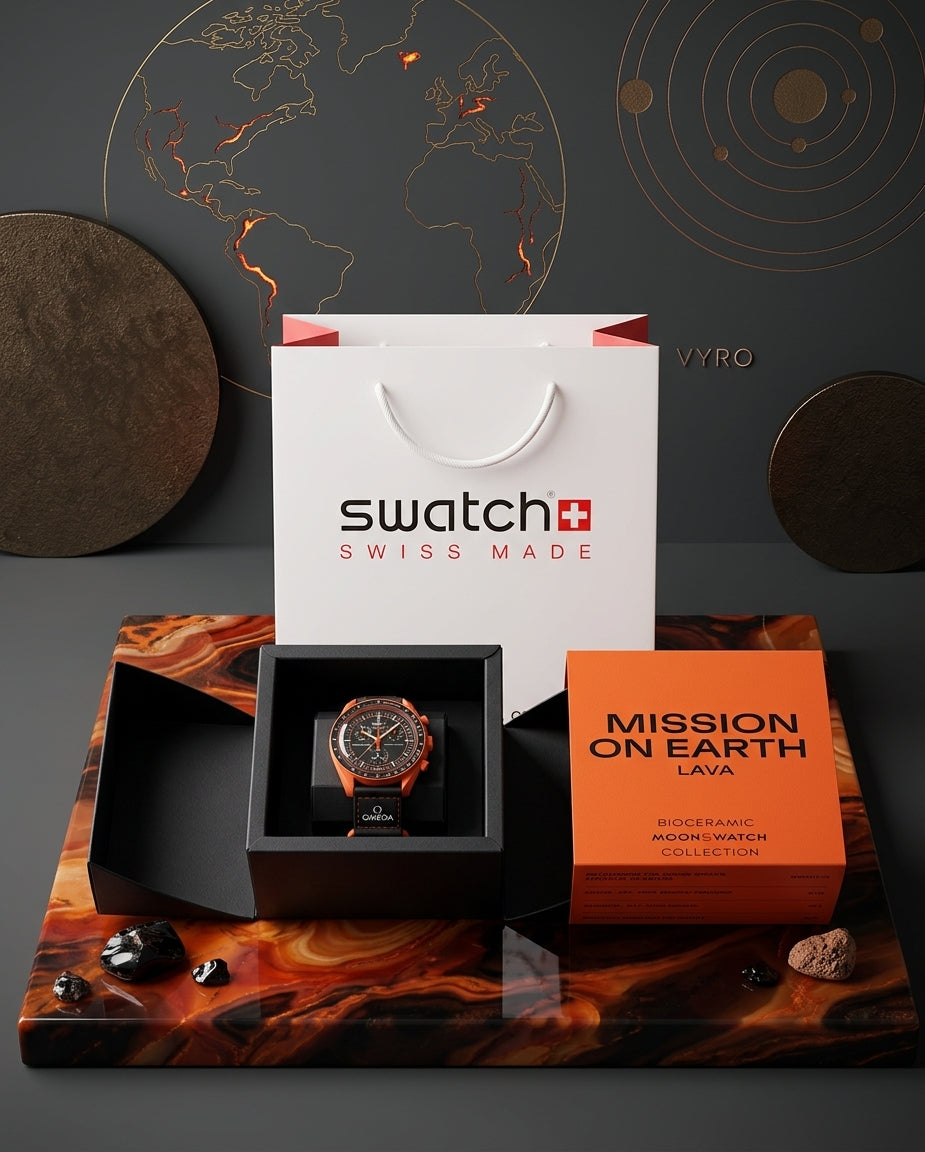 Omega x Swatch — Bioceramic MoonSwatch "Mission on Earth - Lava"