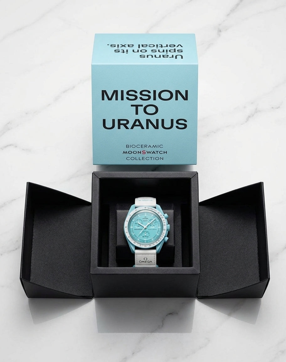 Omega x Swatch — Bioceramic MoonSwatch "Mission to Uranus" (SO33L100)