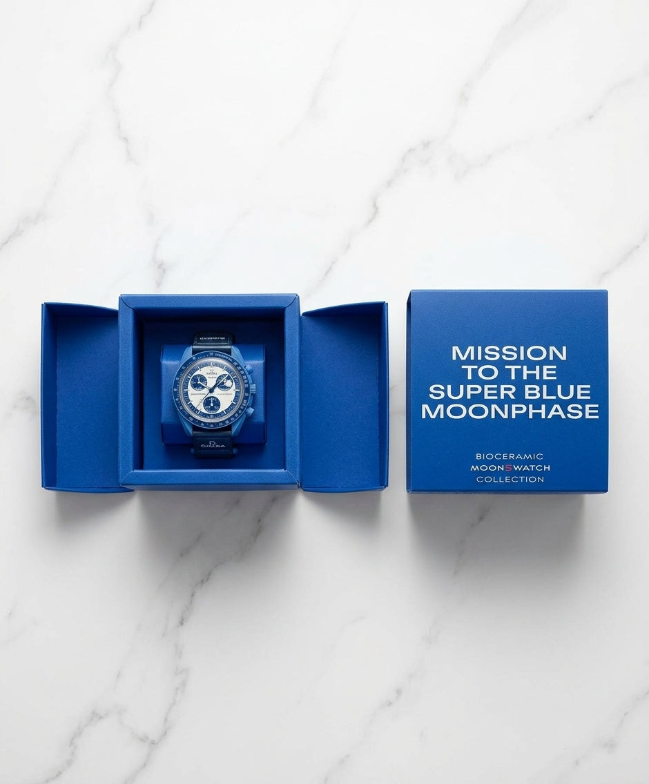 Omega x Swatch — Bioceramic MoonSwatch "Mission to the Super Blue Moonphase" (SO33N101)