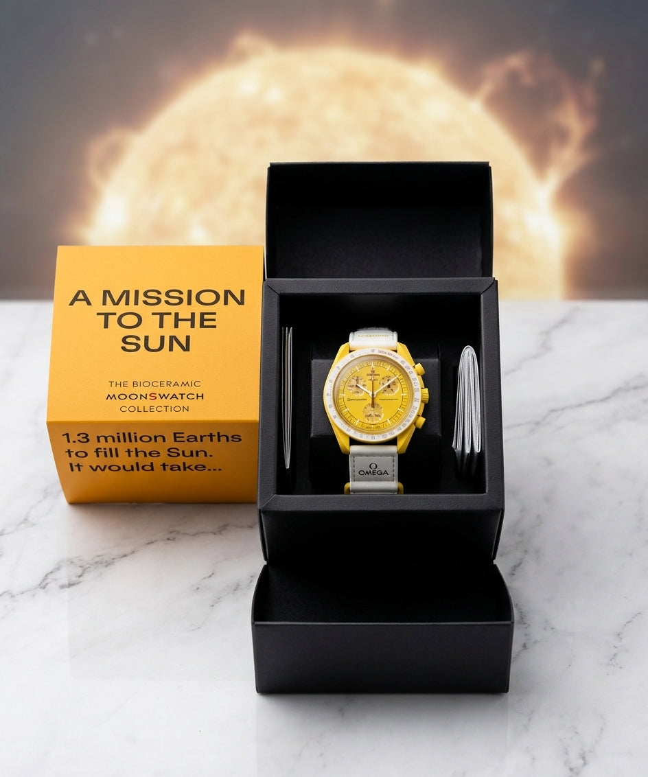 Omega x Swatch — Bioceramic MoonSwatch "Mission to the Sun" (SO33J100)