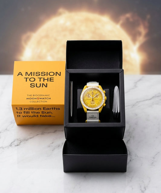 Omega x Swatch — Bioceramic MoonSwatch "Mission to the Sun" (SO33J100)