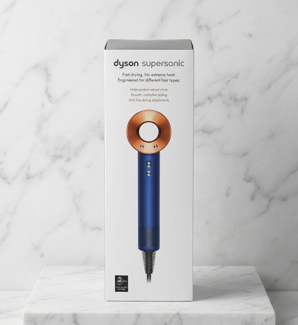 Dyson — Supersonic™ Hair Dryer (Blu / Oro)