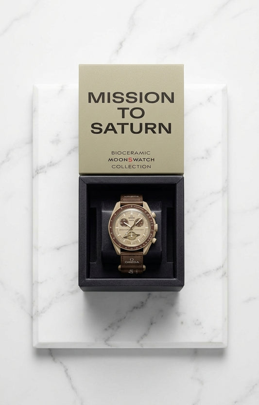 Omega x Swatch — Bioceramic MoonSwatch "Mission to Saturn" (SO33T100)