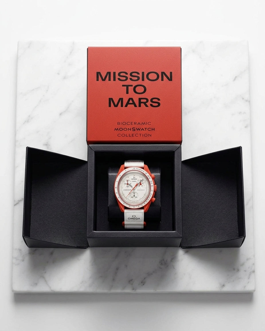 Omega x Swatch — Bioceramic MoonSwatch "Mission to Mars" (SO33R100)