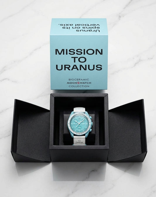 Omega x Swatch — Bioceramic MoonSwatch "Mission to Uranus" (SO33L100)